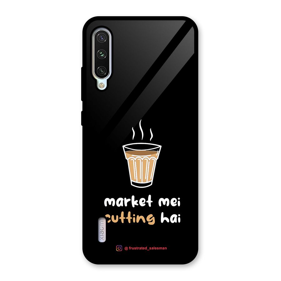 Market Mei Cutting Hai Black Glass Back Case for Mi A3