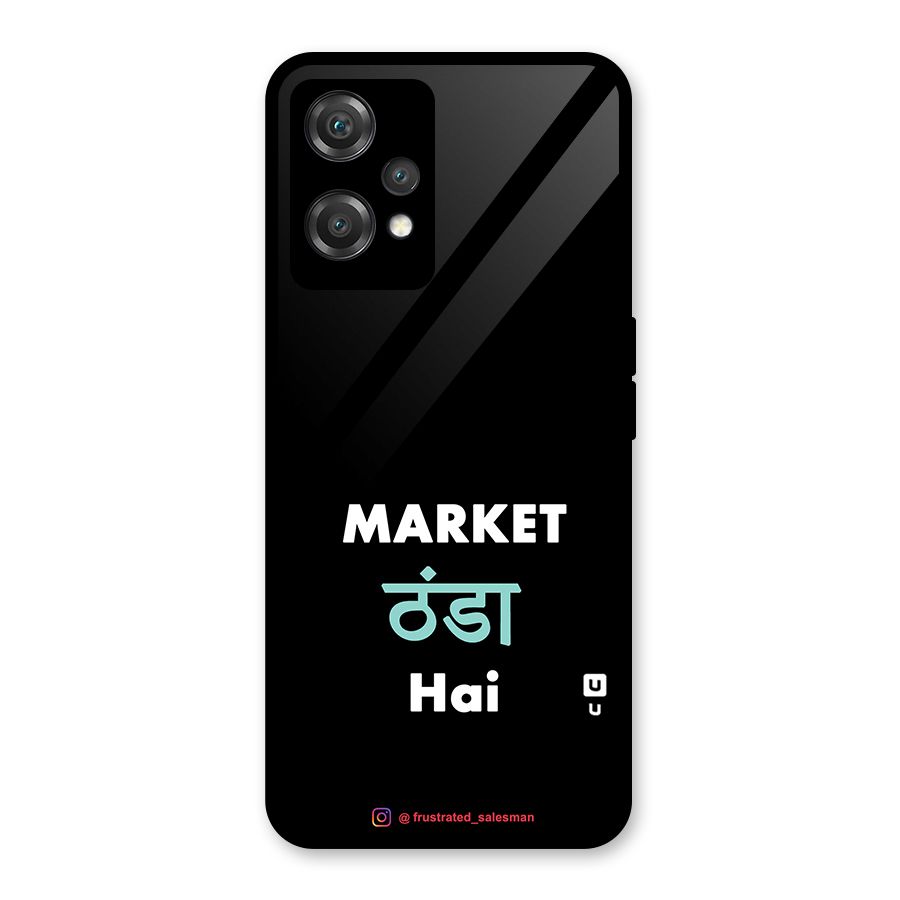 Market Thanda Hai Black Glass Back Case for OnePlus Nord CE 2 Lite 5G