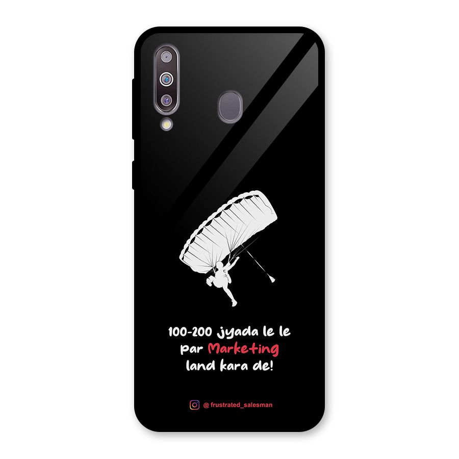 Marketing Land Kara De Black Glass Back Case for Galaxy M30