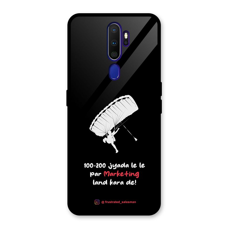 Marketing Land Kara De Black Glass Back Case for Oppo A9 (2020)