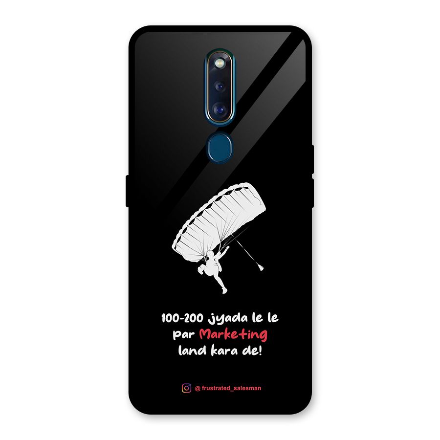 Marketing Land Kara De Black Glass Back Case for Oppo F11 Pro