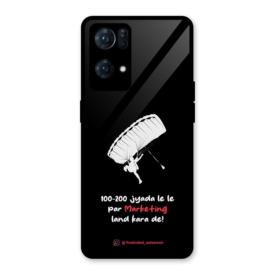Marketing Land Kara De Black Glass Back Case for Oppo Reno7 Pro 5G