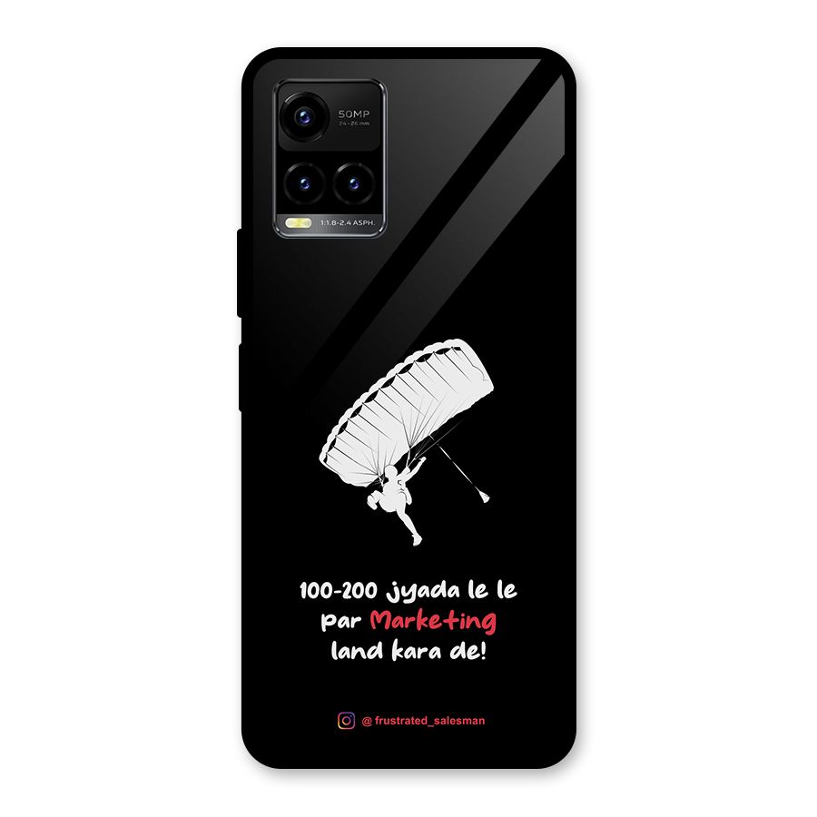 Marketing Land Kara De Black Glass Back Case for Vivo Y21A