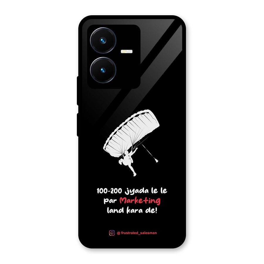 Marketing Land Kara De Black Glass Back Case for Vivo Y22