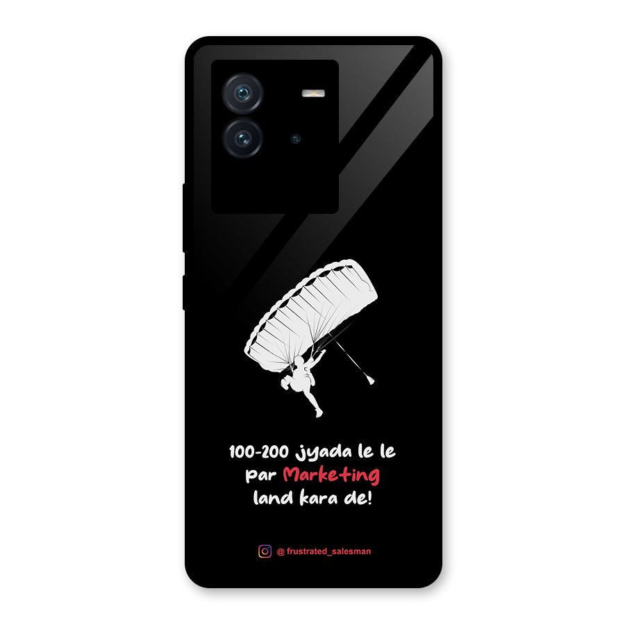 Marketing Land Kara De Black Glass Back Case for Vivo iQOO Neo 6 5G