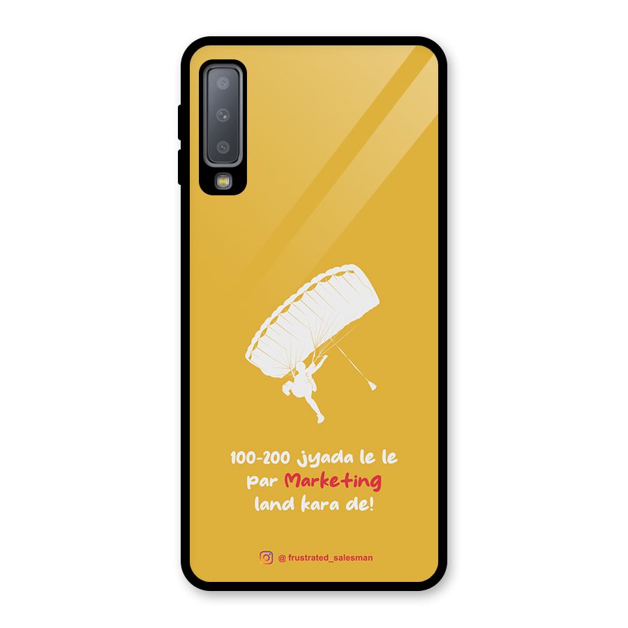 Marketing Land Kara De Mustard Yellow Glass Back Case for Galaxy A7 (2018)