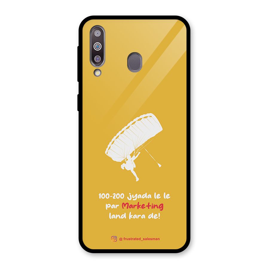 Marketing Land Kara De Mustard Yellow Glass Back Case for Galaxy M30