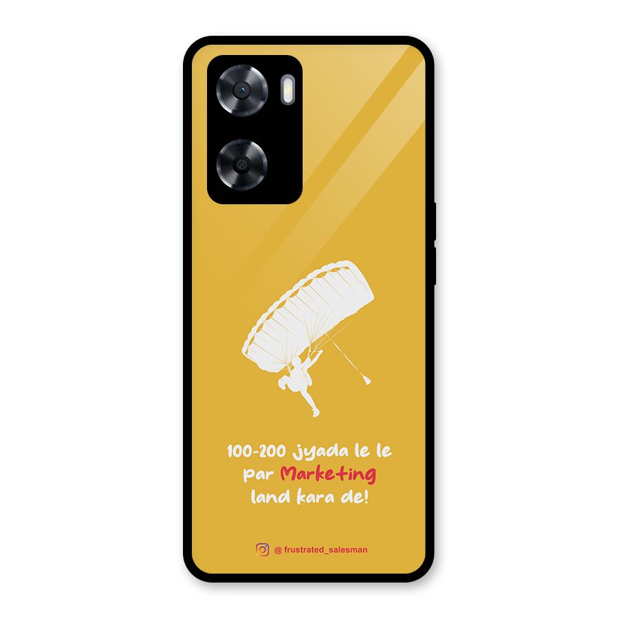 Marketing Land Kara De Mustard Yellow Glass Back Case for Oppo A57 2022