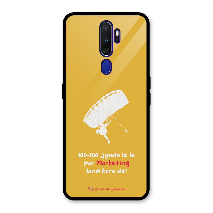 Marketing Land Kara De Mustard Yellow Glass Back Case for Oppo A9 (2020)