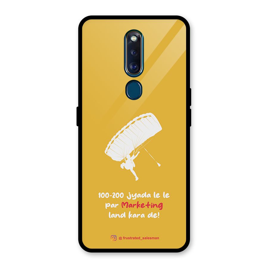 Marketing Land Kara De Mustard Yellow Glass Back Case for Oppo F11 Pro