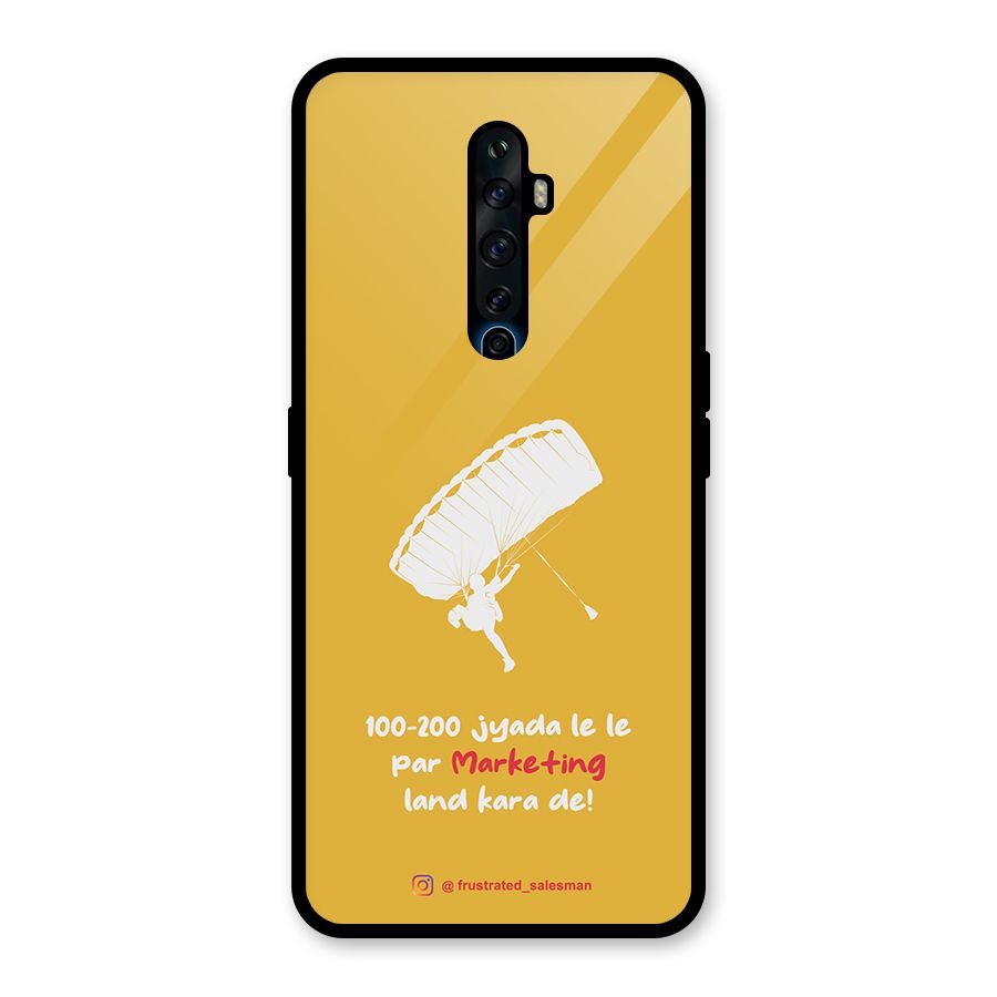 Marketing Land Kara De Mustard Yellow Glass Back Case for Oppo Reno2 Z
