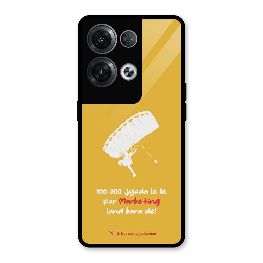 Marketing Land Kara De Mustard Yellow Glass Back Case for Oppo Reno8 Pro 5G
