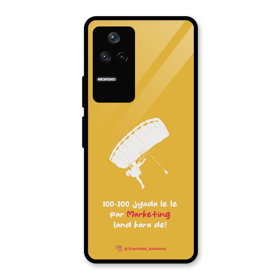 Marketing Land Kara De Mustard Yellow Glass Back Case for Poco F4 5G