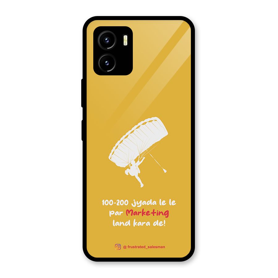 Marketing Land Kara De Mustard Yellow Glass Back Case for Vivo Y15s
