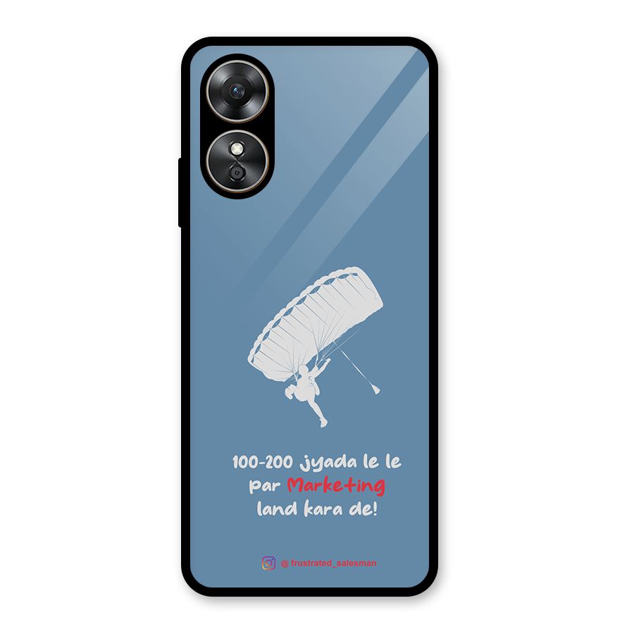 Marketing Land Kara De SteelBlue Glass Back Case for Oppo A17