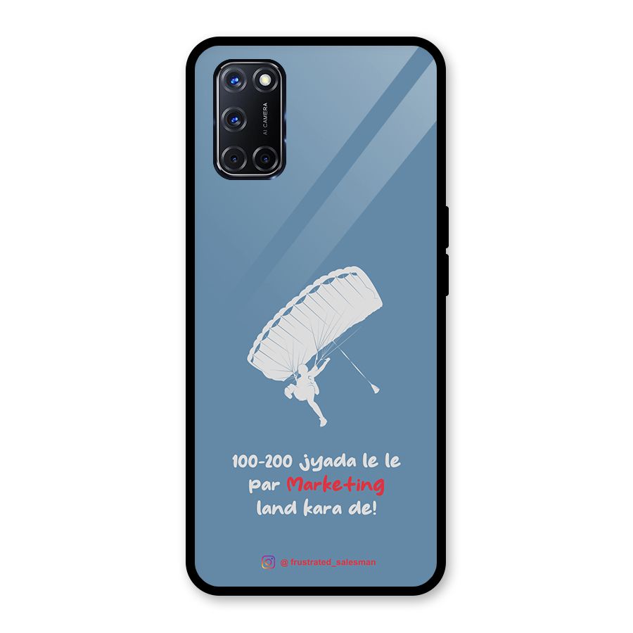 Marketing Land Kara De SteelBlue Glass Back Case for Oppo A52