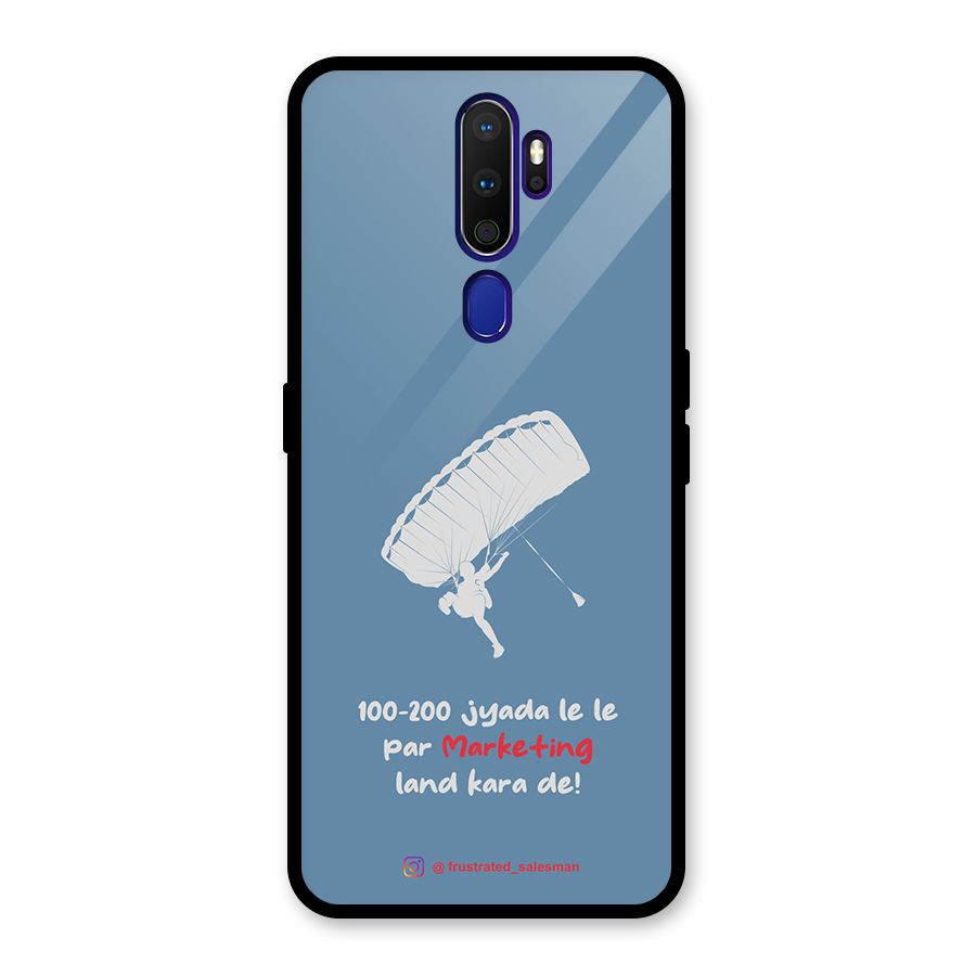 Marketing Land Kara De SteelBlue Glass Back Case for Oppo A9 (2020)