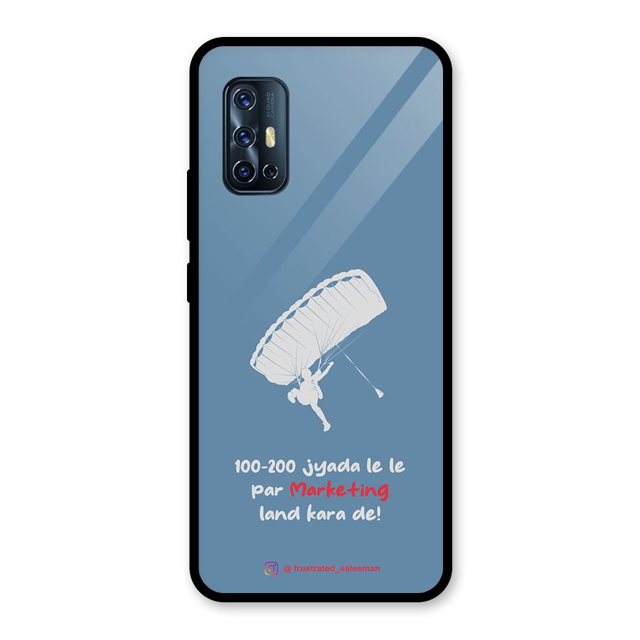 Marketing Land Kara De SteelBlue Glass Back Case for Vivo V17