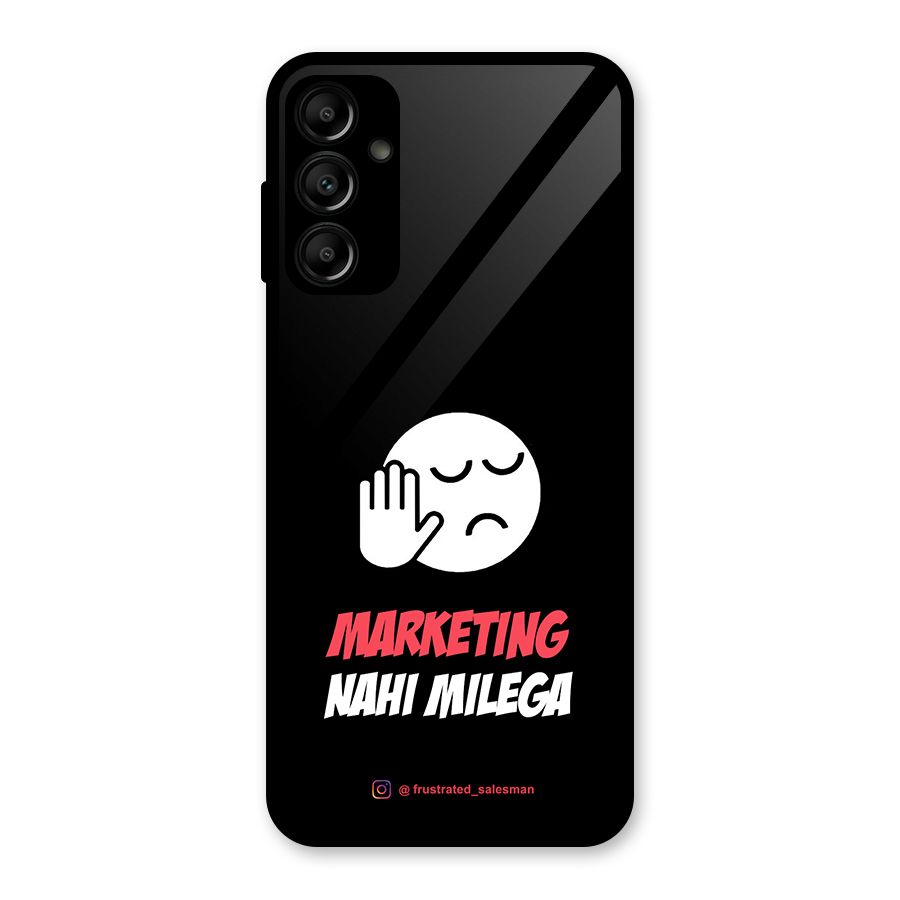Marketing Nahi Milega Black Glass Back Case for Galaxy A14 5G