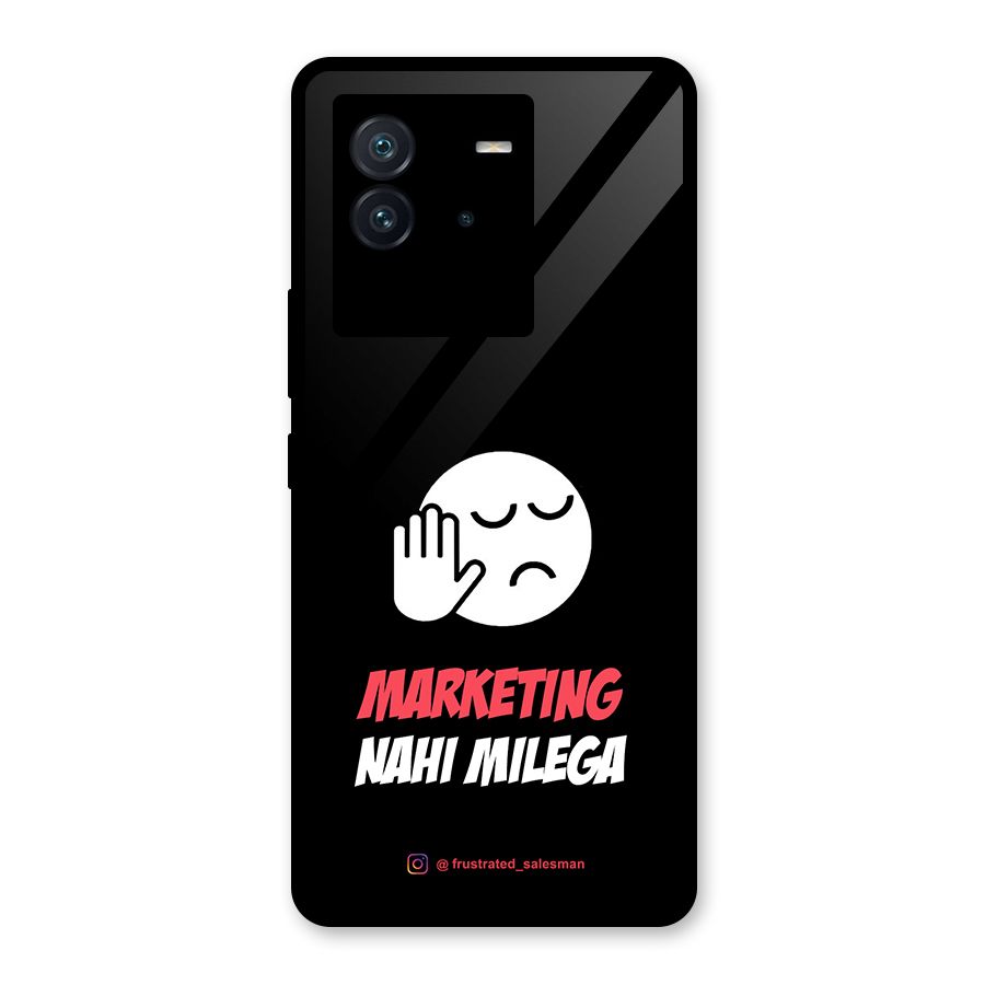 Marketing Nahi Milega Black Glass Back Case for Vivo iQOO Neo 6 5G