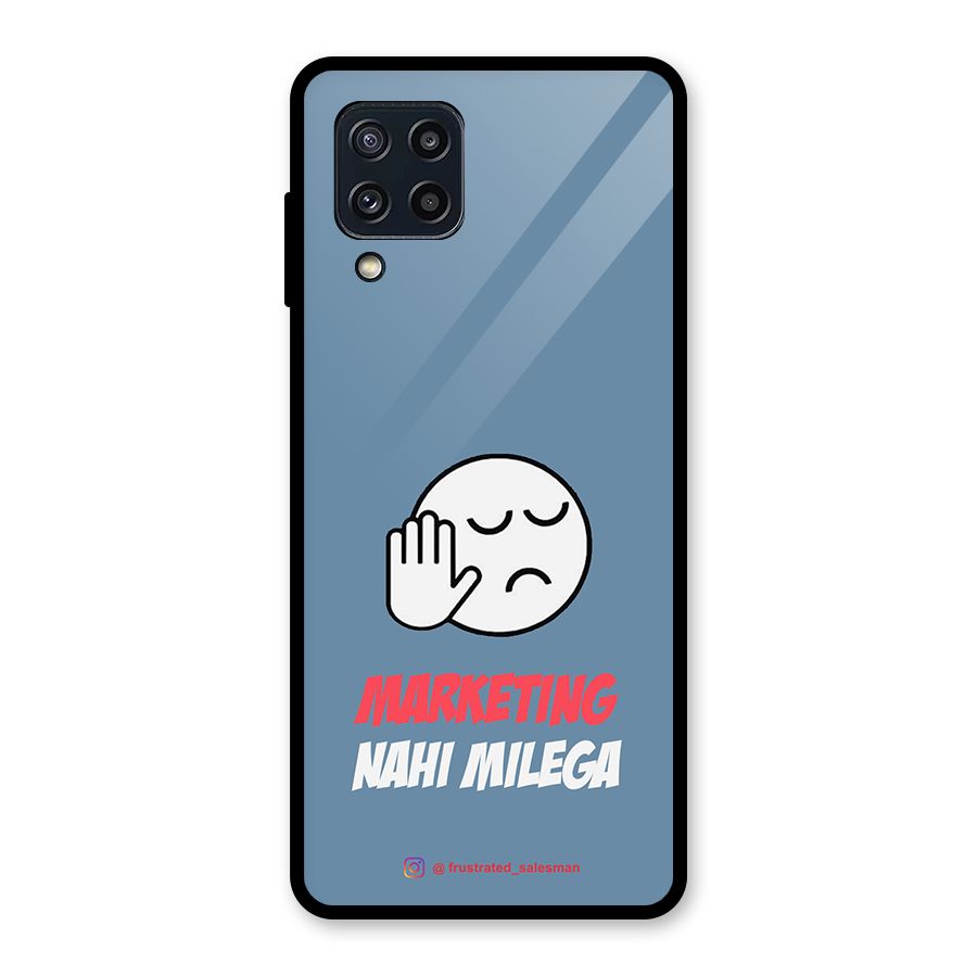Marketing Nahi Milega SteelBlue Glass Back Case for Galaxy M32