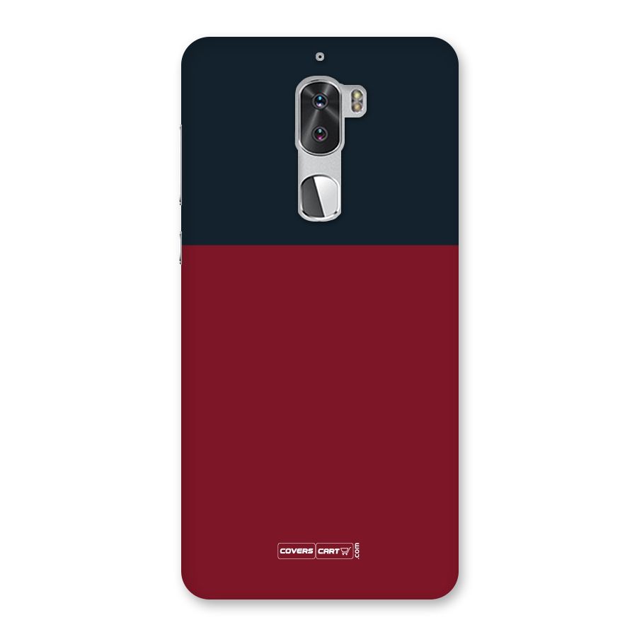 Maroon and Navy Blue Back Case for Coolpad Cool 1