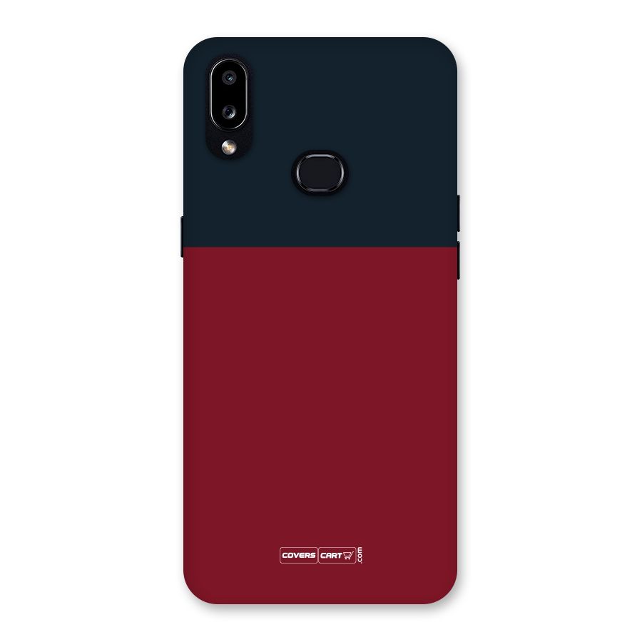 Maroon and Navy Blue Back Case for Galaxy A10s