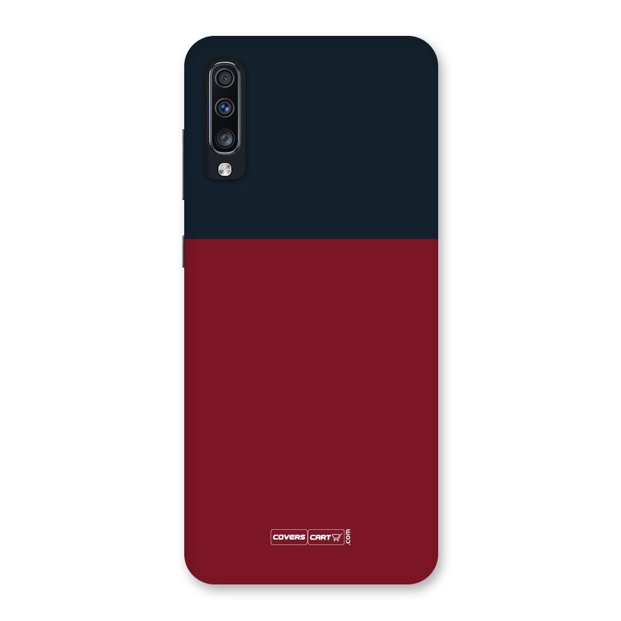 Maroon and Navy Blue Back Case for Galaxy A70s