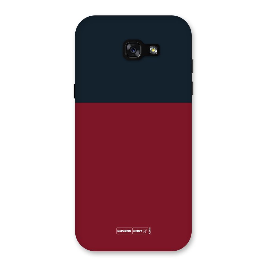 Maroon and Navy Blue Back Case for Galaxy A7 (2017)