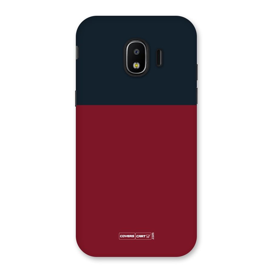 Maroon and Navy Blue Back Case for Galaxy J2 Pro 2018