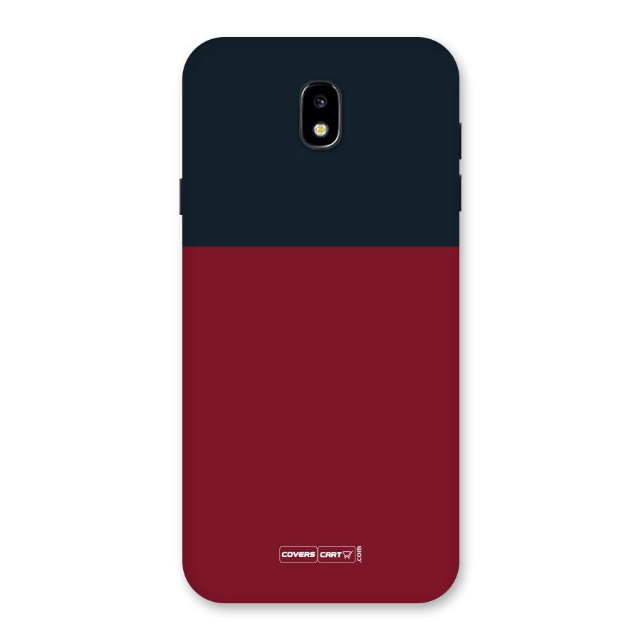 Maroon and Navy Blue Back Case for Galaxy J7 Pro
