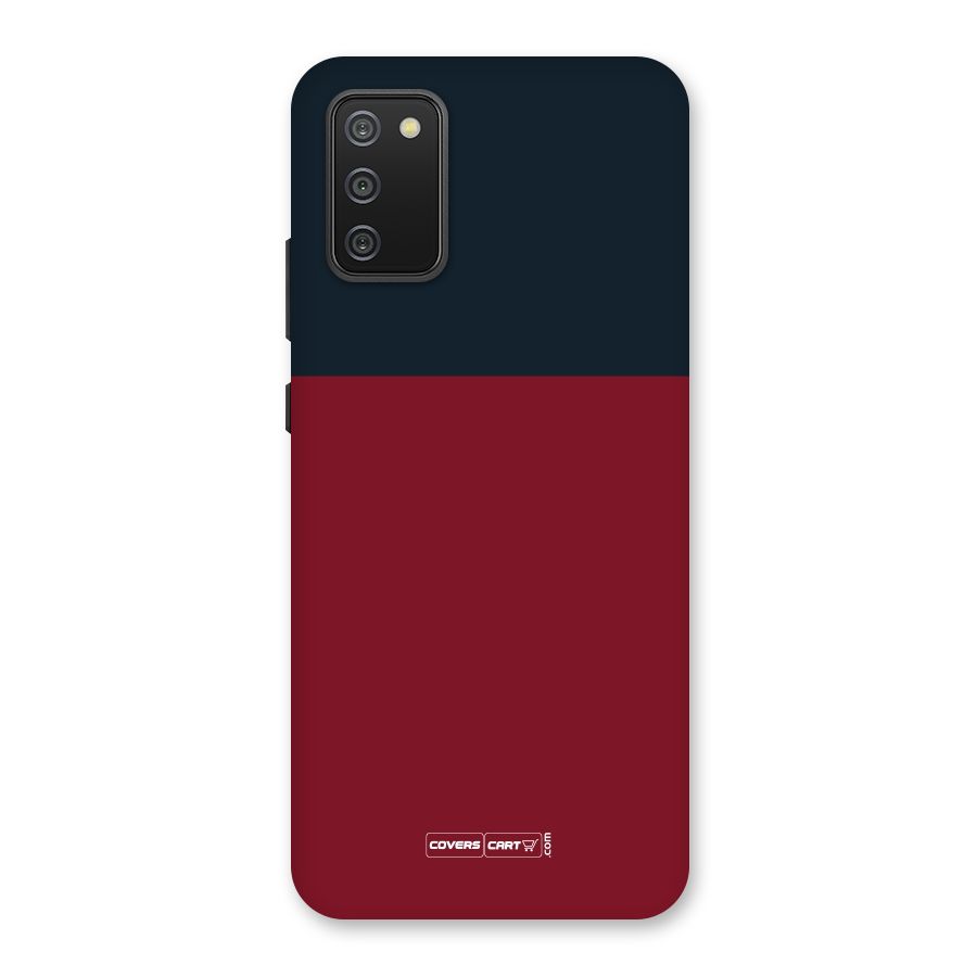 Maroon and Navy Blue Back Case for Galaxy M02s