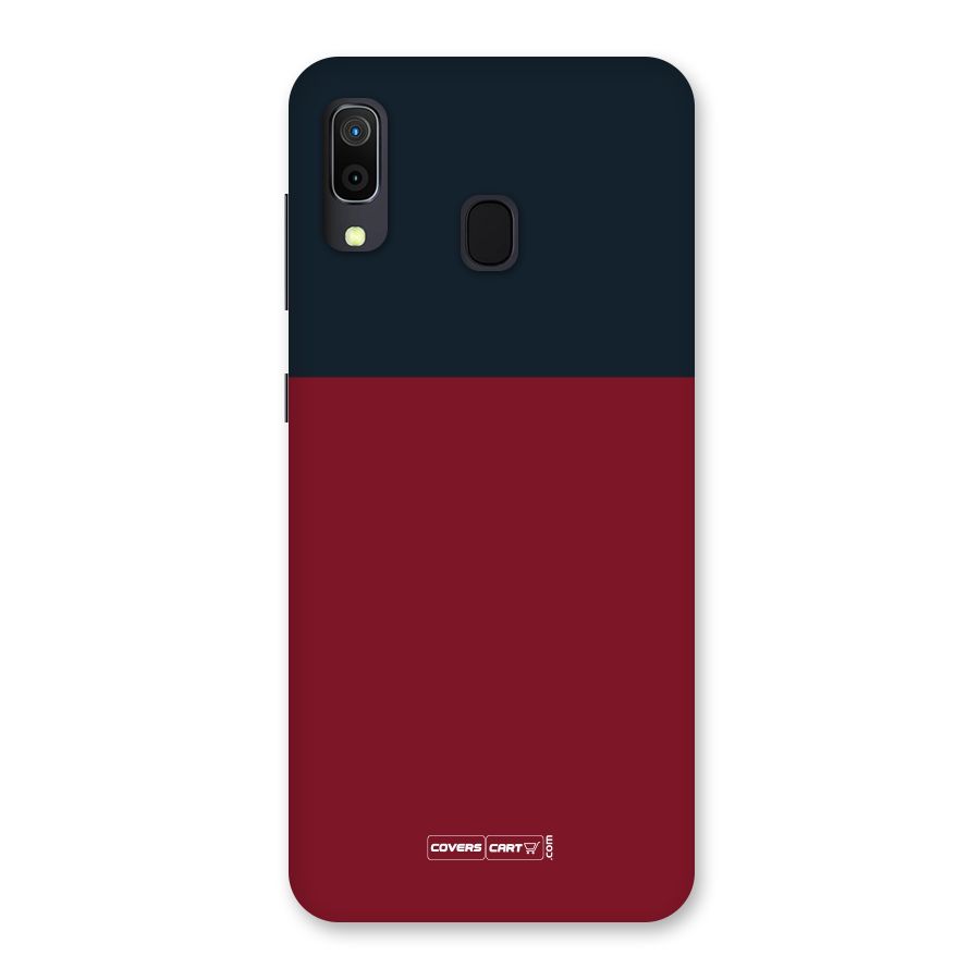 Maroon and Navy Blue Back Case for Galaxy M10s