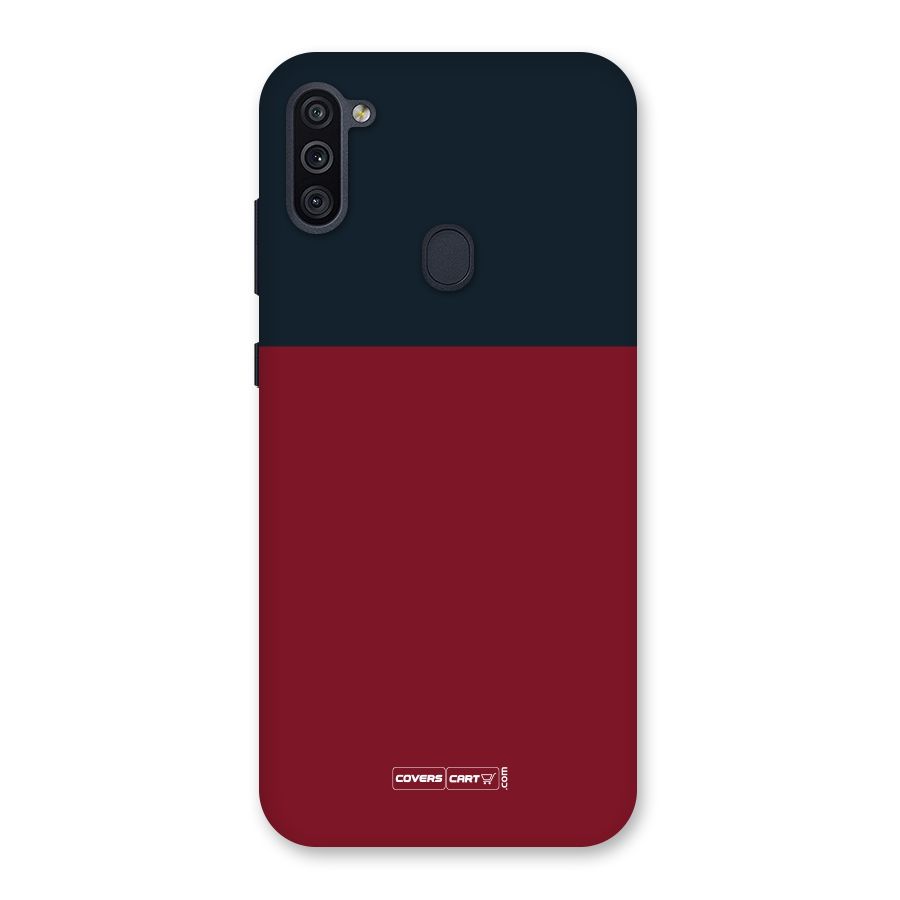 Maroon and Navy Blue Back Case for Galaxy M11