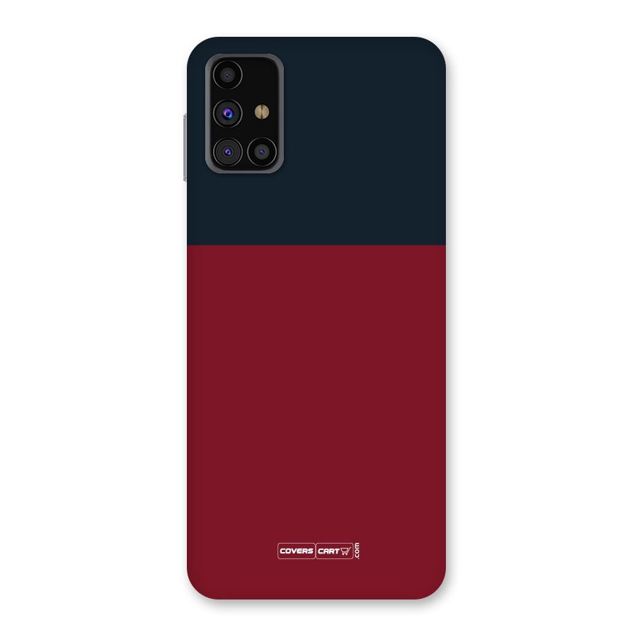 Maroon and Navy Blue Back Case for Galaxy M31s