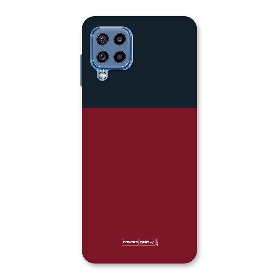 Maroon and Navy Blue Back Case for Galaxy M32