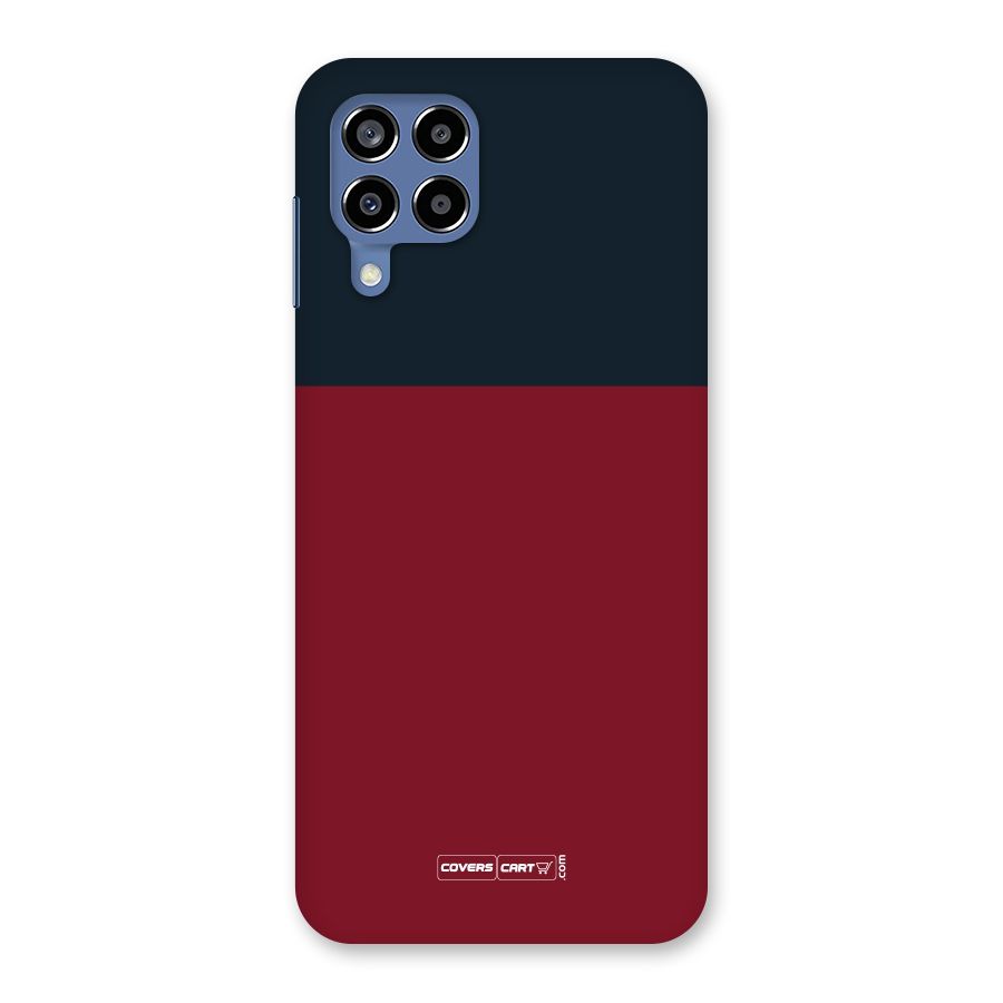 Maroon and Navy Blue Back Case for Galaxy M53 5G