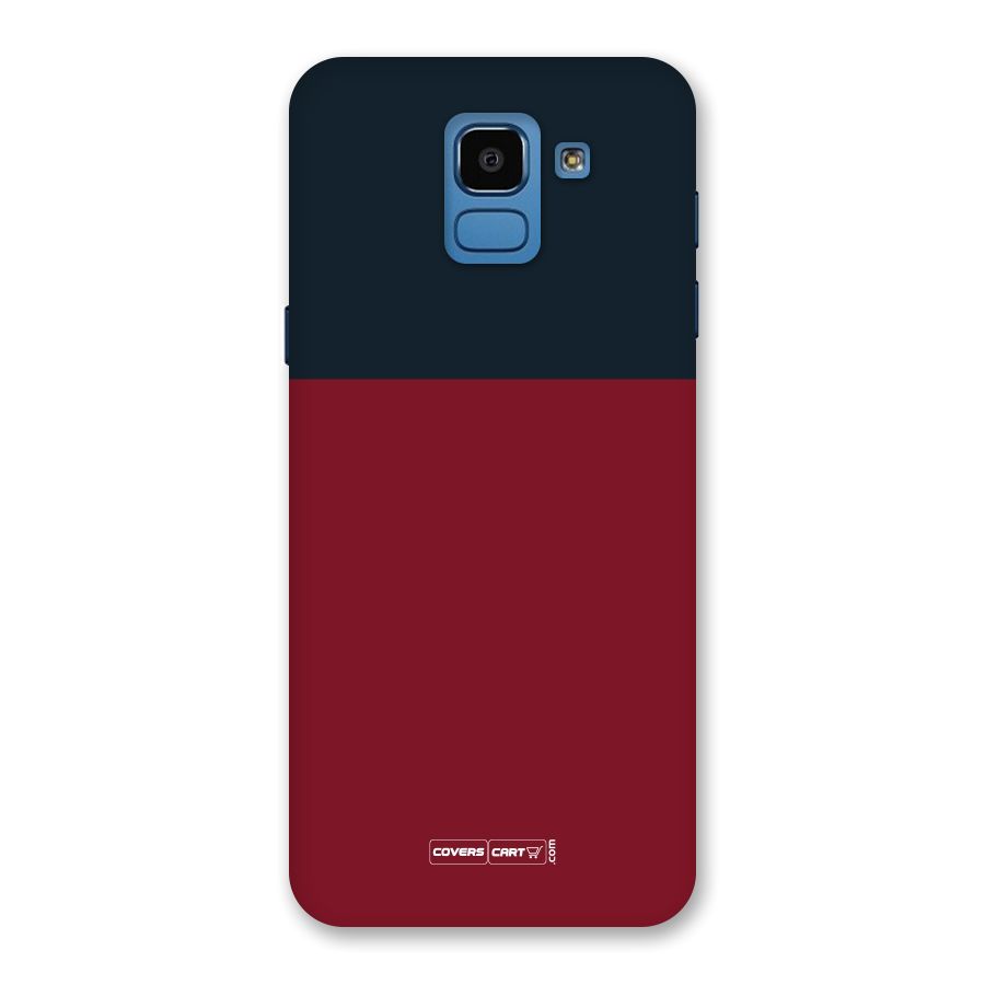 Maroon and Navy Blue Back Case for Galaxy On6
