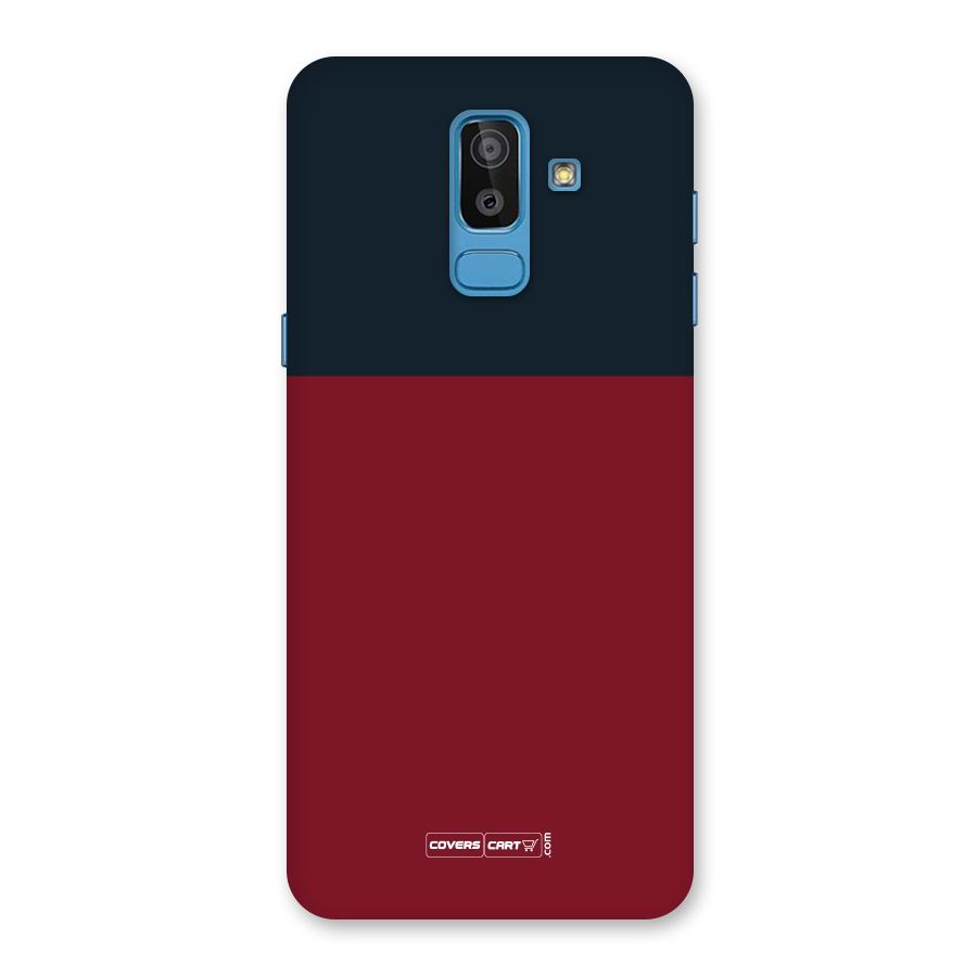 Maroon and Navy Blue Back Case for Galaxy On8 (2018)
