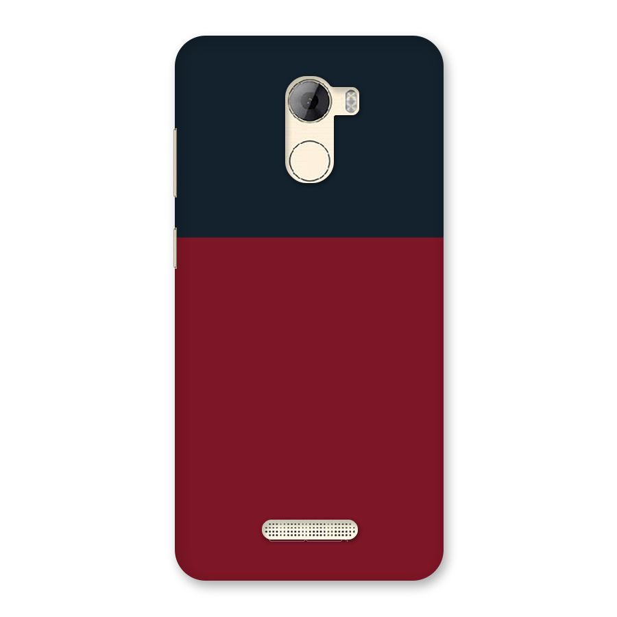 Maroon and Navy Blue Back Case for Gionee A1 LIte