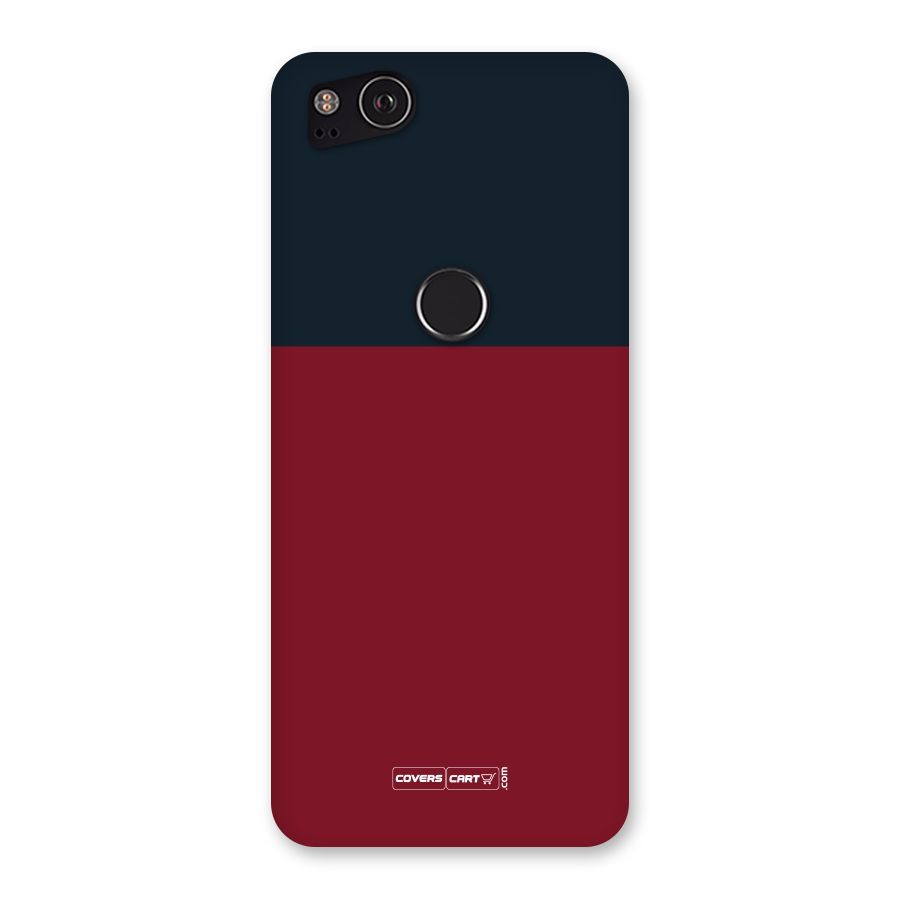 Maroon and Navy Blue Back Case for Google Pixel 2