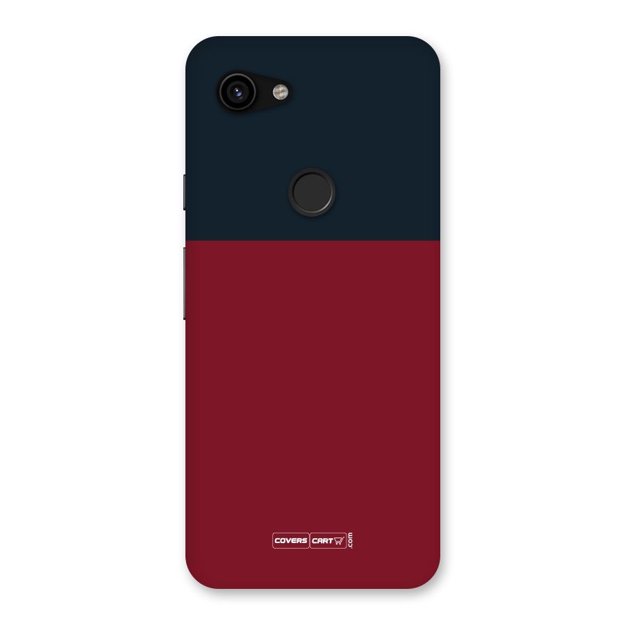 Maroon and Navy Blue Back Case for Google Pixel 3a