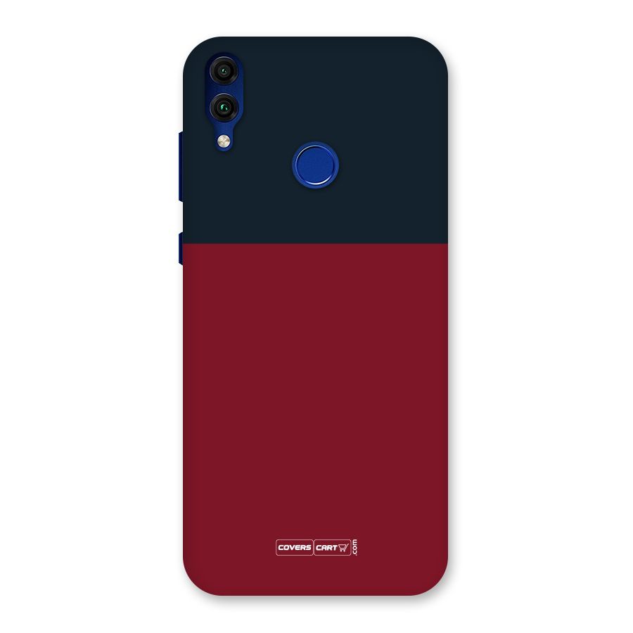 Maroon and Navy Blue Back Case for Honor 8C