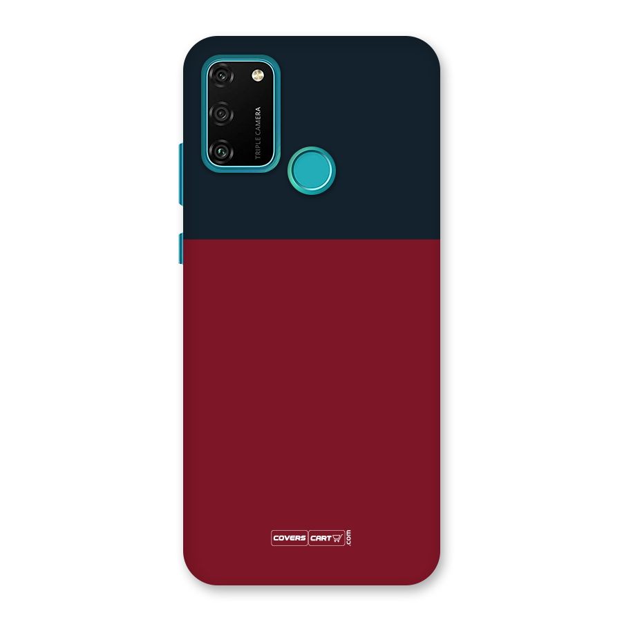Maroon and Navy Blue Back Case for Honor 9A
