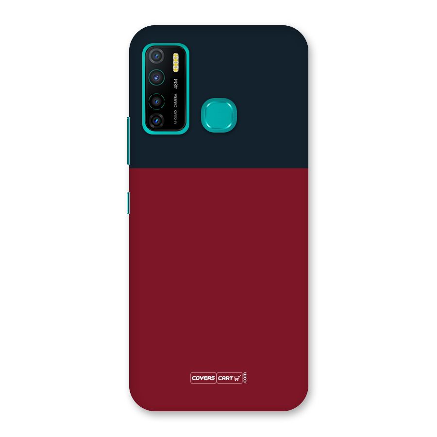 Maroon and Navy Blue Back Case for Infinix Hot 9 Pro