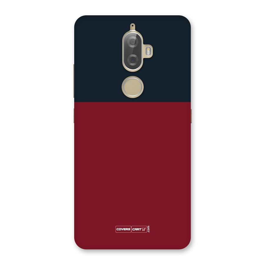 Maroon and Navy Blue Back Case for Lenovo K8 Plus