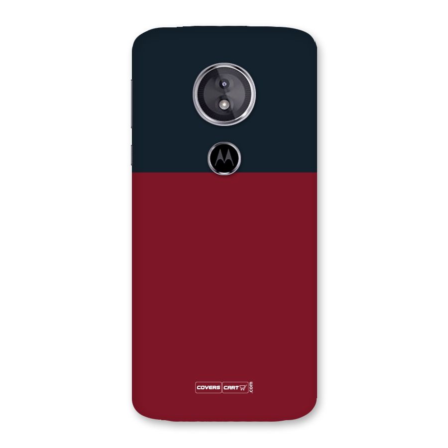 Maroon and Navy Blue Back Case for Moto E5