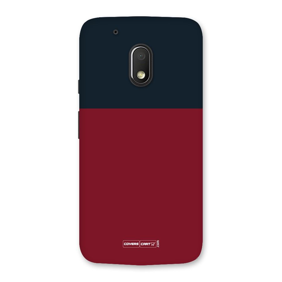 Maroon and Navy Blue Back Case for Moto G4 Play