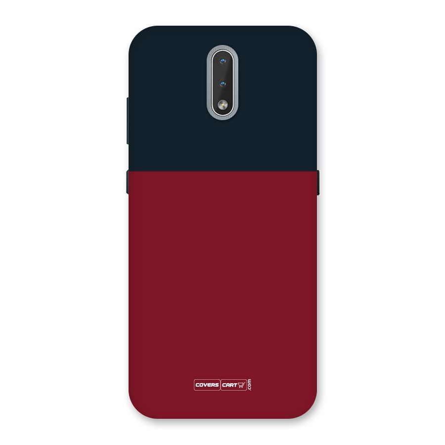 Maroon and Navy Blue Back Case for Nokia 2.3