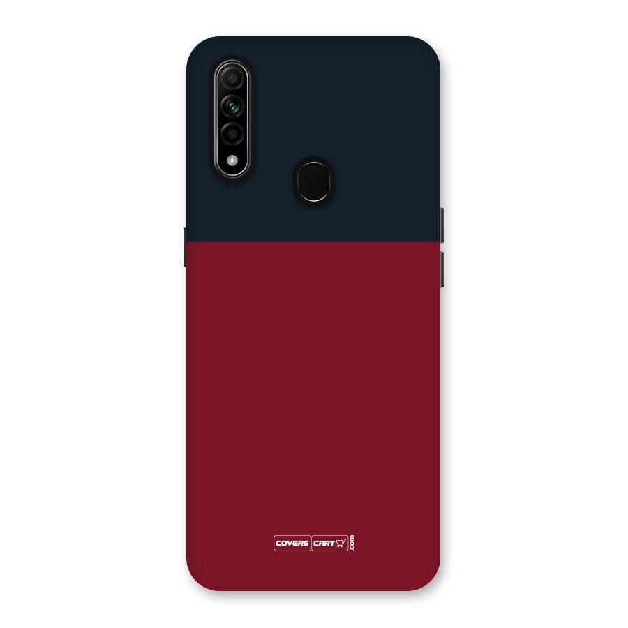 Maroon and Navy Blue Back Case for Oppo A31